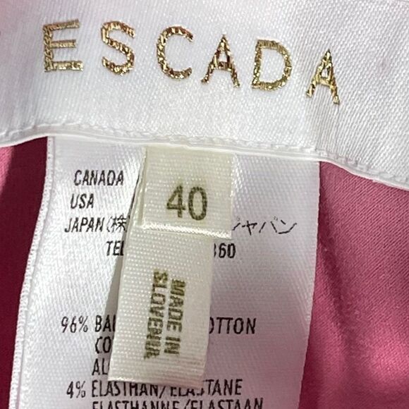 Escada Pink Straight Leg Pants - Picture 8 of 9